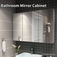 [kline]Itbee.sg Bathroom Mirror Cabinet Toilet Mirror Cabinet Set Stainless Steel Hanging Mirror Dressing Storage With Shelf Vanity Cabinet Bathroom