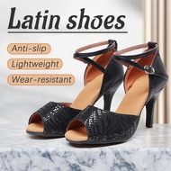 Women's Latin Dance Shoes High Heel Sequin Professional Performance Dance Shoes