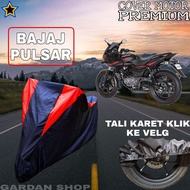 MERAH BAJAJ PULSAR Motorcycle Cover Black RED Body Cover Bajaj PREMIUM Motorcycle Protective Cover
