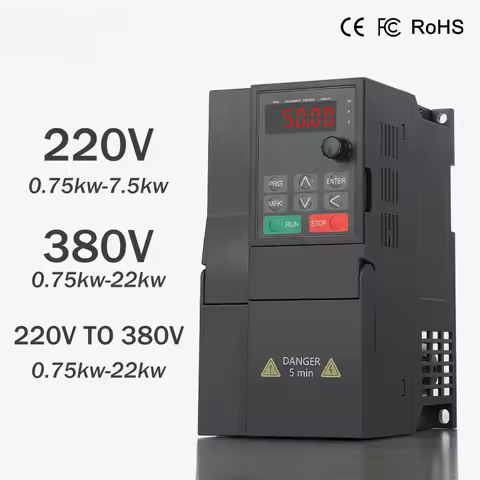 New VFD SU700 Single-Phase 220V to Three-Phase 380V Frequency Converter 11KW 15KW 18.5KW 22KW Motor