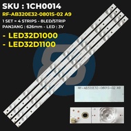 Changhong 32 Inch LED32D1000 LED32D1100 RF-AB320E32-0801S-02 A9 TV Backlight