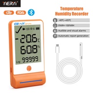 Elitech GSP-6 Pro Large Screen Temperature Humidity Data Logger Probe Sound and Light Alarm