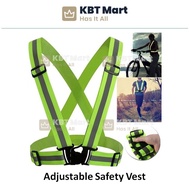 Adjustable Reflective Safety Vest Gear Stripes Security Jacket Baju Rela Jacket Security Keselamatan