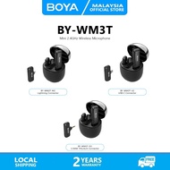 BOYA BY-WM3T-M2/U2/D2 Wireless Lavalier Lapel Microphone With Charging Case Noise Reduction 100M Distance Audio