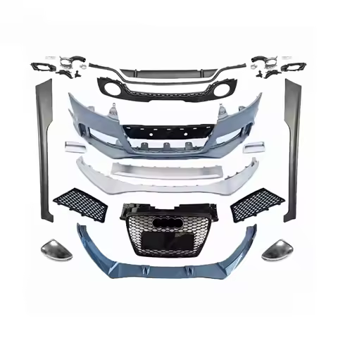 TTRS Style Front Bumper Lip Grills Rear Diffuser Bodykit for AUDI TT MK3 Upgrade TTRS Body Kit