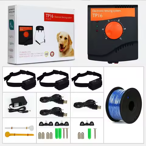 5625 Square Meters TP16 Pet Dog Electric Fence Waterproof Rechargeable Training Electric shock Dogs