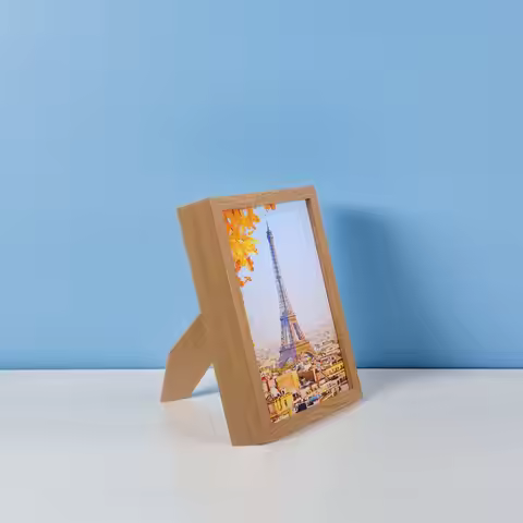 Wooden Picture Frame Hidden Safe Storage Boxes Compact Mini Home Office Decor Jewelry Organizer Keep