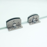Glass Door Hinge Glass Door Hinge Hole-Free Glass Hinge Cake Cabinet Window Display Cabinet Hinge