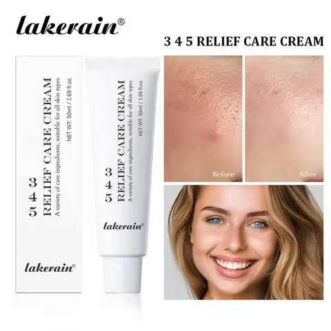 345 Face Relief Cream Comprehensively Repair Sensitive Skin Anti-sugar and antioxidant Brighten Mois
