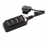 Male head D-Tap B Type Power Tap to 4Port Female D-Tap P-Tap Hub Adapter Splitter