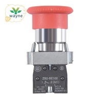 22mm NC Red Mushroom Emergency Stop Push Button Switch 600V 10A ZB2-BE102C XB2-BS542X1