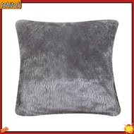 {tshitoli} 43x43cm Soft Plush Solid Color Throw Pillow Case Cushion Cover Home Sofa Decor