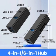 Twitch 4 IN 1/6 IN 1 USB Hub USB 3.0 2.0 4/6 Ports Multi USB Splitter Hub USB 3.0 SD TF Card Reader 