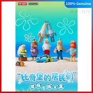 POPMART SpongeBob SquarePants Bikini Bottom Buddies Funny Plush Blind Box Pendant pop mart SpongeBob