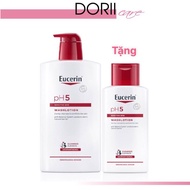 ✅[ MUA 1 TẶNG 1] Sữa tắm và rửa mặt dành cho da nhạy cảm Eucerin pH5 washlotion 1000ml