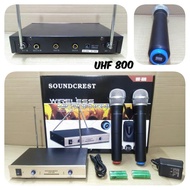MIC WIRELESS SOUNDCREST UHF 800 Microphone Sound Crest Uhf800