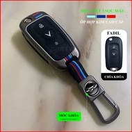 Car Key Case for V.i.n.f.a.s.t Fadil, Lux A, Lux SA, VF5, Limo Green, VF3 Alloy with 3 Color Stripes