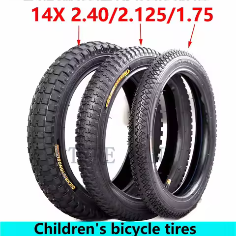 Children's Bicycle Tire 14 Inches 14X1.75/2.125/2.40 Bicycle Inner Tube Outer Tire Baby Carriage Tyr