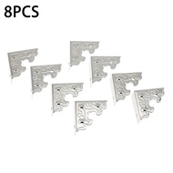 4/8Pcs Pelindung Siku Iron Jewelry Wooden Box Triangle / Pelindung Siku Kotak