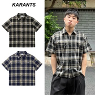 Karants Kemeja Flanel Boxy dengan Kemasan Logam Kosong untuk Lelaki dan - KR268