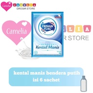 Camelia Grosir Store - Susu Kental Manis Bendera Frisian Flag  Sachet murah varian coklat atau putih