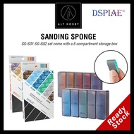 DSPIAE Sanding Sponge Set / SS-S01 SS-S02 /30pcs Sanding Sponge Set/ Hobby Sanding Tools