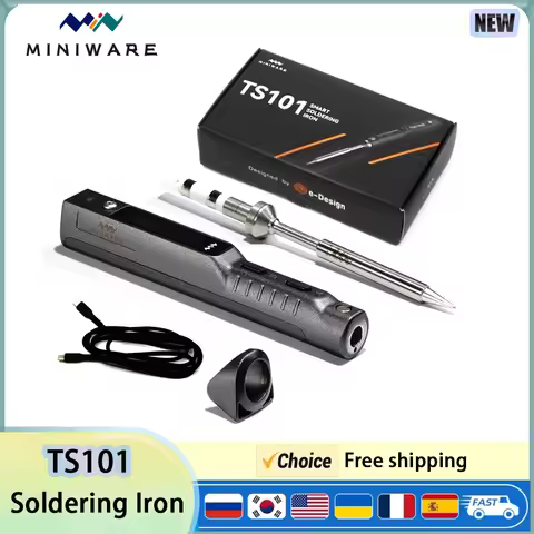 TS101 Soldering Iron PD3.1 90W Portable Adjustable Temperature Digital Solder Station Repair welding