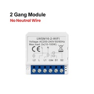 AVATTO Tuya Smart WiFi Switch 2-Way Control Switch Mini Smart Breaker Smart Life Control รองรับ Alex