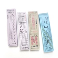 Vintage Train Ticket Paper Ephemera, Notepad