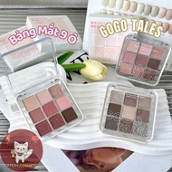 [GOGO TALES] GOGO TALES Eyeshadow Palette 9 Matte Square White Border, Eye Makeup, Pink Tone (GT659)