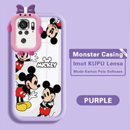 （Lokal Ready)Hontinga Case Casing Ponsel Untuk hp Xiaomi Poco M5S Redmi Note 10 Redmi Note 10S Casing Terbaru Kartun Imut Disney Mickey Mouse Silikon Lembut Softcase TPU kesing Case hp Anti Gores Air Softcase Untuk Gadis