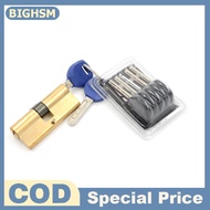 BIGHSM 75Mm 37.5/37.5 Brass Key Xi Lanh Cửa Khóa Thùng Cao An Ninh Chống Snap Khóa