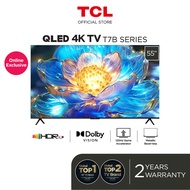 TCL 55" QLED 4K Google TV with 120Hz Game Accelerator, Dolby Vision Atmos, HDR 10+  55T7B