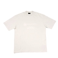 二手BALENCIAGA印花超大款 XS 做舊淺灰色 155/80A；全新 WFP 粉紅白色短袖 T 卹 612966 TOVV4 9060