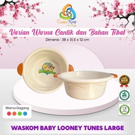 (3 PCS) WASKOM BABY LOONEY TUNES LARGE MULTIPURPOSE BASIN/ PLASTIC BASIN/