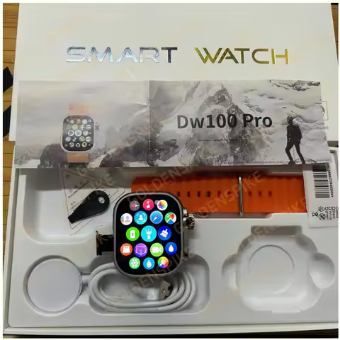 DW100 Pro Smartwatch Fingerprint Unlock control Smart Watch 256GB Storage ROM Free Download App WIFI