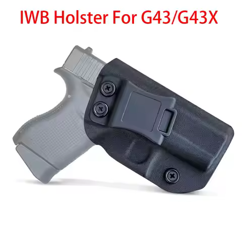 Tactical KYDEX IWB Inside Waistband Concealed Carry Holsters Glock43 Glock43X MOS Gun Holster G43 Co