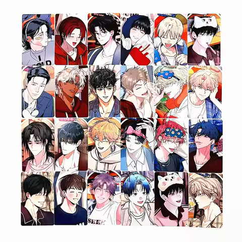 24Pcs HOME Party Series LOMO Cards, Korean BL Webtoon Character Photocards, Collectible Fans Souveni