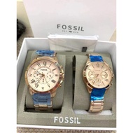 fossil watch for couple