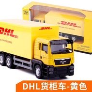Rmz City Toy Car 1: 64 DHL Container Truck Alloy Car Engineering Vehicle Transporter Car Model
