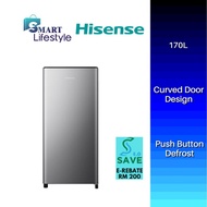 《Save 4.0》[FREE SHIPPING] Hisense Single Door Refridgerator Fridge (170L) RR197D4AGN/RR198D4ABM