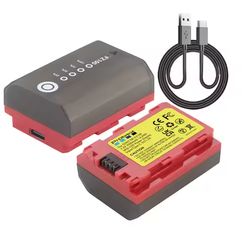 NP-FZ100 2000mAh USB-C Charging Replacement Battery for Sony A7R V A7S III A7R IV A7R III A7 III A7C