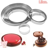 LILAC Tartlet Molds Decorating Tool Perforated Stainless Steel Tart Ring