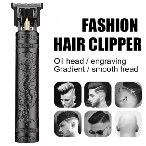 T9 Hair Clippers for Men Vintage Hair Cutting Machine Beard Trimmer Kits Body Hair Shaving Barber Be
