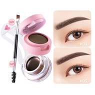 2 In 1 Double Layer Waterproof Eyebrow Powder Tattoo Eyebrow Gel With Brush Makeup Set E5v4