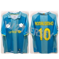 RETRO JERSEY - BARCELONA AWAY 2007-2008 name player Ronaldo + Patch