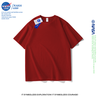 NASA GISS เสื้อยืดหญิงชาย สไตล์มินิมอล เสื้อ summer ผ้าฝ้ายแท้ เท่ๆ คอกลม NASA เสื้อยืดสีพื้น