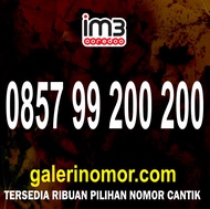 Nomor Cantik IM3 Indosat Prabayar Support 5G Nomer Kartu Perdana 0857 99 200 200