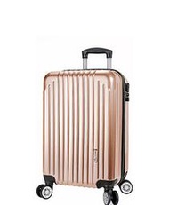 AMERICA TIGER玫瑰金PC+ABS 20吋行李箱(一般鎖+飛機輪)