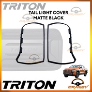 All-New Mitsubishi Triton 2024 to 2026 Taillight Cover Matte Black ( Car Accessories )